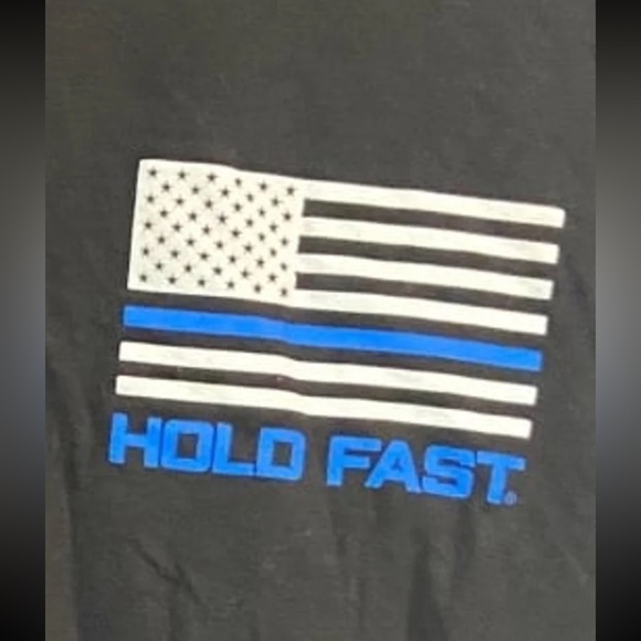 Hold Fast shortsleeve crewneck blueline T-Shirt ladies xl extra large police cop - Picture 4 of 5